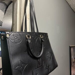 Black Designer Tote Bag